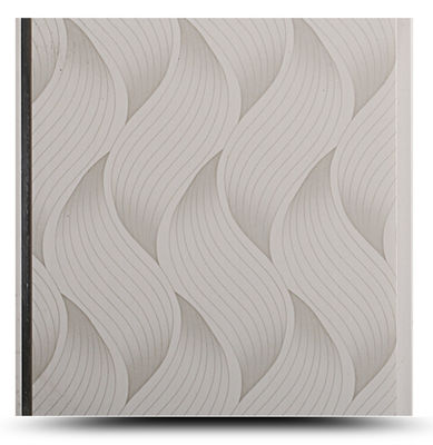 Desain warna populer Panel PVC untuk langit-langit dan dinding Wave Printed Pvc Bathroom Wall Panels Waterproof Panel Board Untuk kamar mandi
