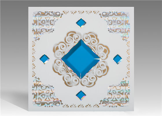 Ekonomis Moisture Proof Ceiling Tiles Untuk Drop Ceiling 2,35 Kg / M2