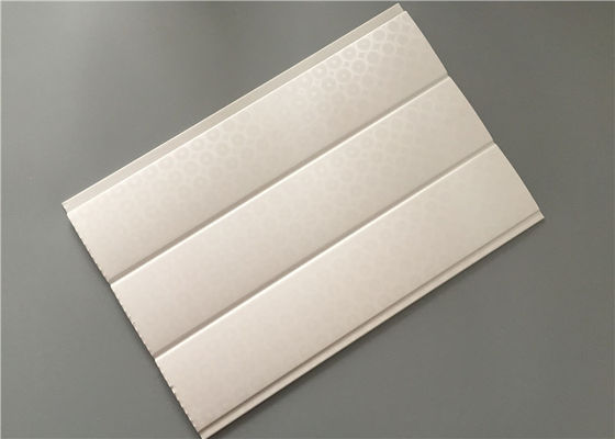 Tiga Melingkar Busur Pvc Dinding Panel Putih Laminate Desain 8mm Ketebalan