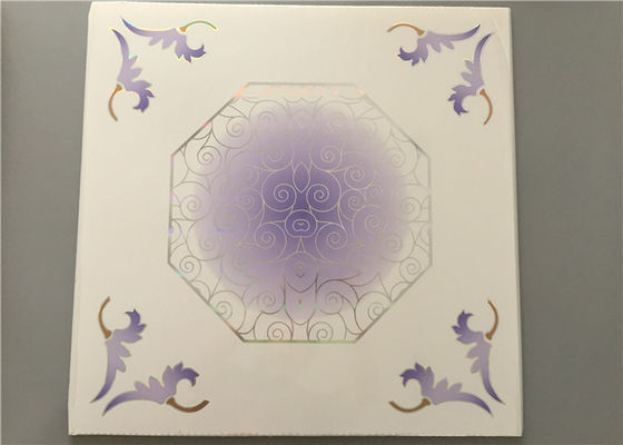 595*595mm papan langit-langit Eco Friendly modern genteng langit-langit gantung Untuk Carport / Garasi / Kamar mandi