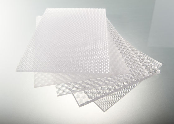 Embossed Polycarbonate Solid Sheet Tahan Dampak 2mm ~ 12mm Tebal