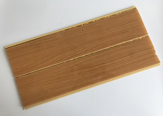 Tengah Alur Pencetakan Panel Kayu PVC Menghapus Permukaan Bersih Tahan Api