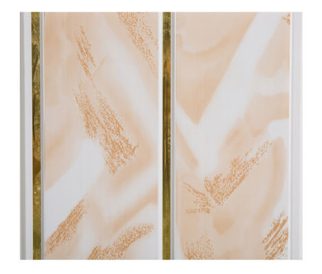 Garis Emas Lebar Panel Dinding Tahan Air Untuk Kamar Mandi Cladding 250mm