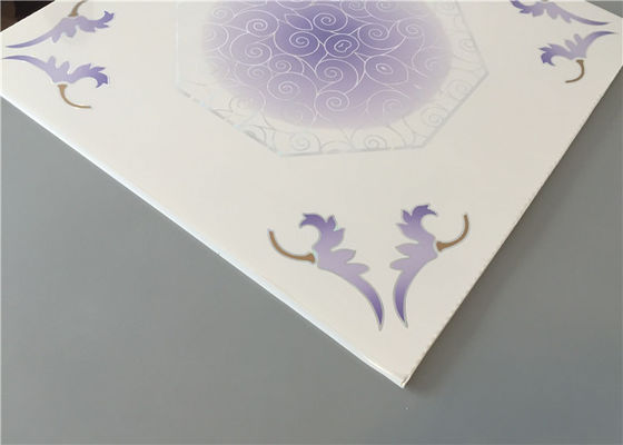 595*595mm papan langit-langit Eco Friendly modern genteng langit-langit gantung Untuk Carport / Garasi / Kamar mandi