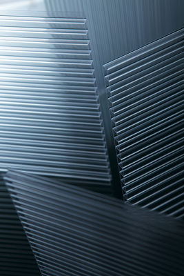 Makrolon / Lexan Twin Wall Hollow Sheet, Lembaran Polikarbonat Fleksibel