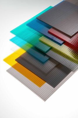 SGS Disetujui 6mm Polycarbonate Panel, Lexan Polycarbonate Sheet UV Protection