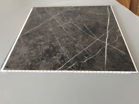 High Impact Resistant Pvc Garage Wall Panels Untuk Dekorasi Dalam Ruang Panel dinding serat bambu warna Marmer