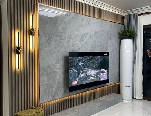 OEM Hollow Wooden Grain Marble Color Wpc Wood Slat Wall Panel Clading Interior