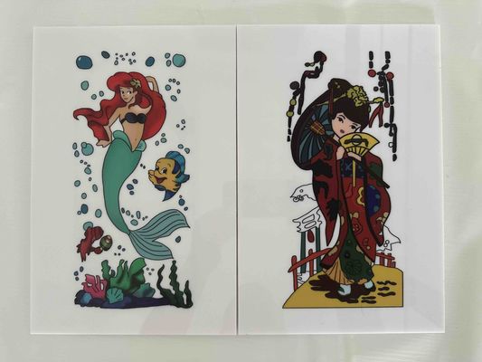 Warna Polystyrene Lembar Plastik Dekoratif Pintu Panel Partisi Pintu Plastik Panel Dekoratif Printing PS Lembar