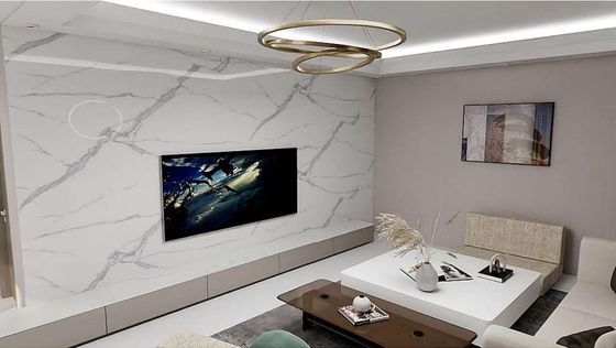 3mm White PVC Wall Panel 1220*2440mm uv marble sheets Board For Interior Decorative Wall