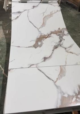 Grey Color Uv Marble Wall Panel Waterproof Plastic Marble Board For Bathroom