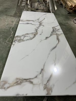 3mm 3D Popular uv pvc marble sheet Drywall SPC Decorative Wall Panels