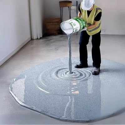 Mirror Marble Effect Epoxy Floor Coating Wear Resistant Durable Floor Paint Colored Sand Floor Coating Epoxy