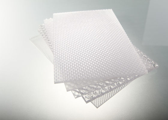 Embossed Polycarbonate Solid Sheet Tahan Dampak 2mm ~ 12mm Tebal