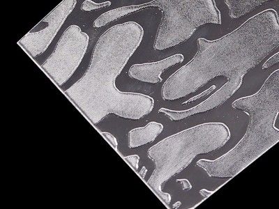 2mm Tekstur Lembar Polystyrene Untuk Pintu Mandi Berbagai Pola Lembar PS Jelas Untuk Partisi