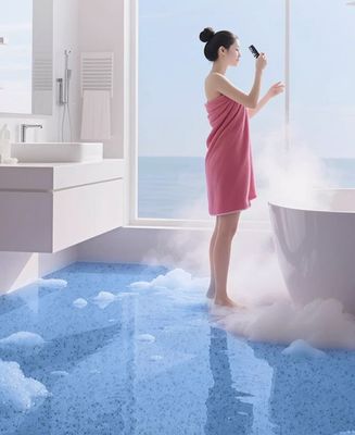 Epoxy Color Sand Self-leveling Paint Untuk lantai beton Bahan Bangunan Lantai Cat Liquid Coating Lantai