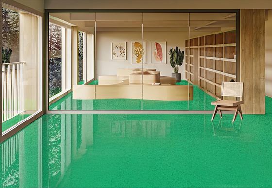 Cat pasir epoksi berwarna-warni Efek Marmer Lantai Epoxy Resin Lantai Rumah Self-leveling Lantai Cat Warna Pasir Pilihan yang baik untuk Lantai Gym